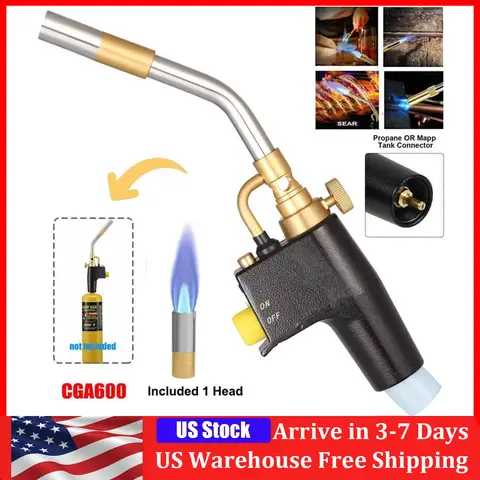 Mapp Propane Torch Head TS8000 Trigger Start Welding Torch Portable Trigger Start Push Button Igniter For Soldering Brazing