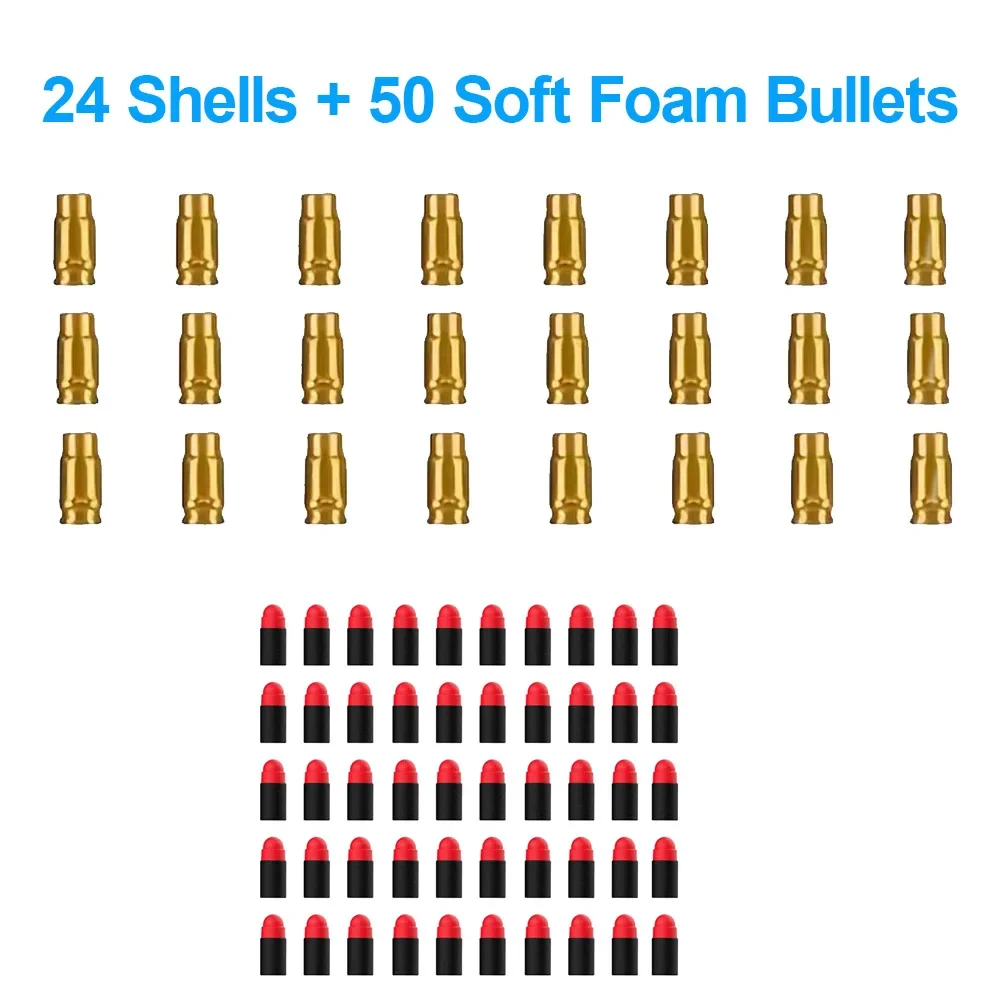 

Shell Ejecting Toy Gun Bullets Soft EVA Foam Bullet For Toy Guns Pistol Safe For Kids Boys