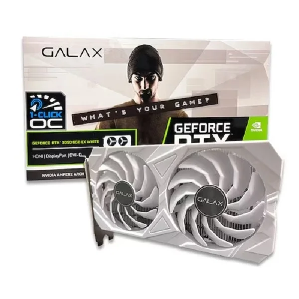 جالاكس جيفورس Rtx 3050 Ex White D6 6 جيجا بايت Dvi