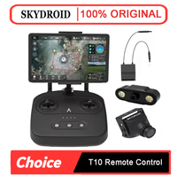 Skydroid T10 10CH 2.4GHZ FHSS Remote Control R10 Receiver PFV Camera/10km Digital Map Transmission Four-In-One Plant Protection