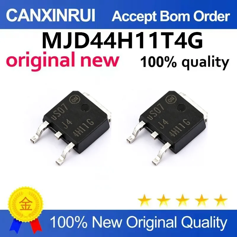 （5pcs-10pcs）Brand new original MJD44H11T4G power NPN transistor 44H11G surface mount TO-252 transistor