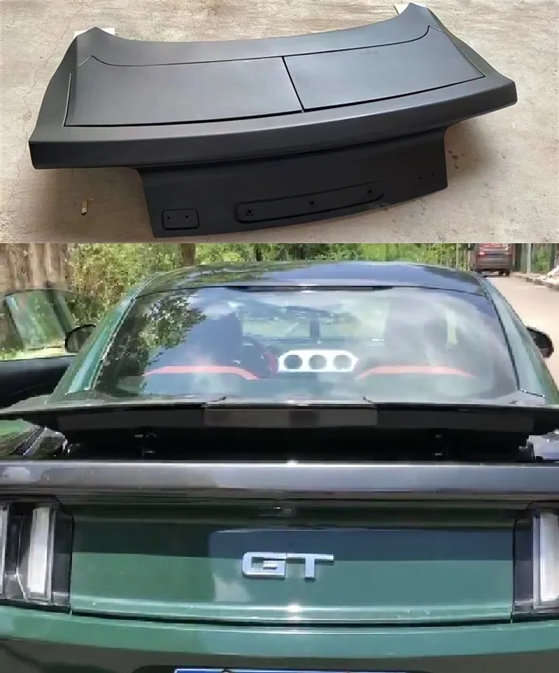 

For Ford Mustang 2015-2022 High Quality Real Three - Stage Electric Lift Replace With Trunk Lid Rear Wing Trunk Lip Spoiler