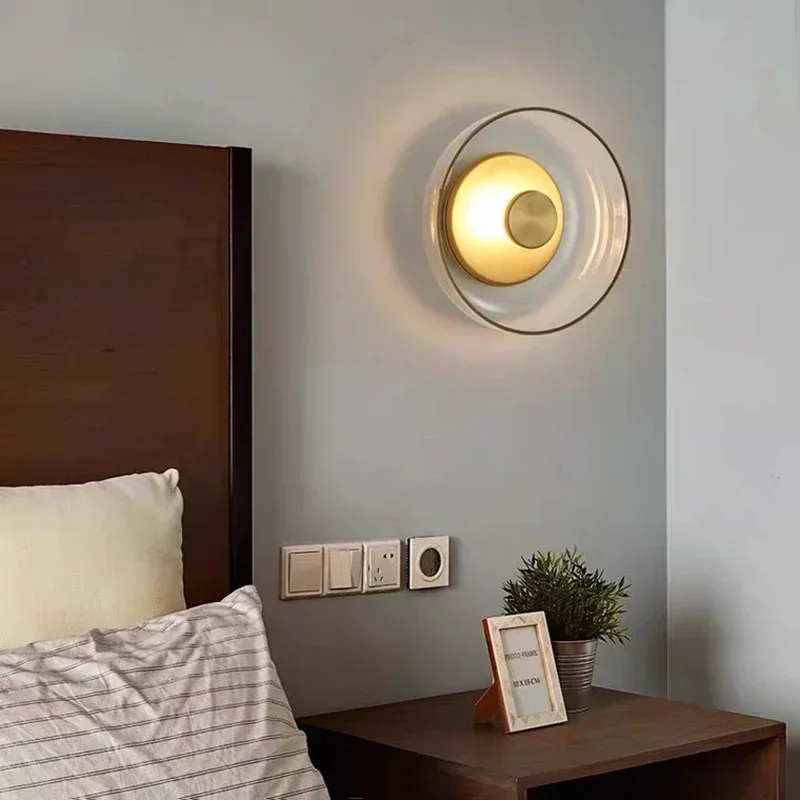 Modern LED Wall Lamp Glass Creative Ceiling Lights For Bedroom Bedside Living Dining Room Nordic Indoor Home Decorative Fixtures