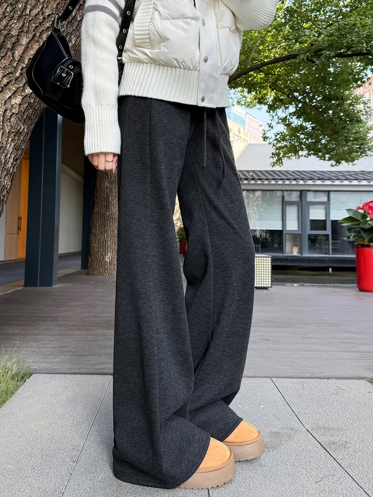 ارتفاع الخصر سليم صالح الصوفية جرس بوت السراويل النسائية الخريف الشتاء Fce اصطف Thiened اليوغا الرياضة Sweatpants