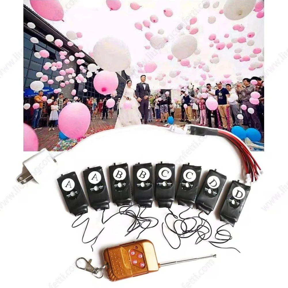 

Wireless Remote 8 12 20 Cues Receiver Stage Equipment Balloon Explode Blaste Wedding Birthday Proposal Engagement Marriage Stage