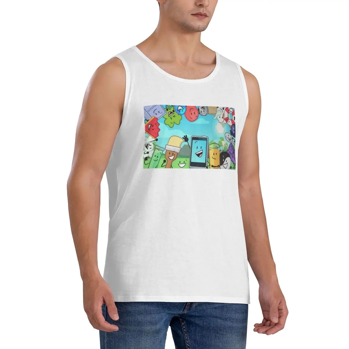 100% Cotton Inanimate Insanity Invitational Sleeveless T-Shirt Men Workout Sports Clothing Tops Men's Crew Neck Vest