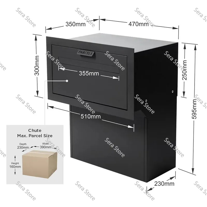 Anti-Theft Home Package Delivery Box & Self-Pickup Locker - Mailbox for Parcels, Documents & Office Courier Receiving