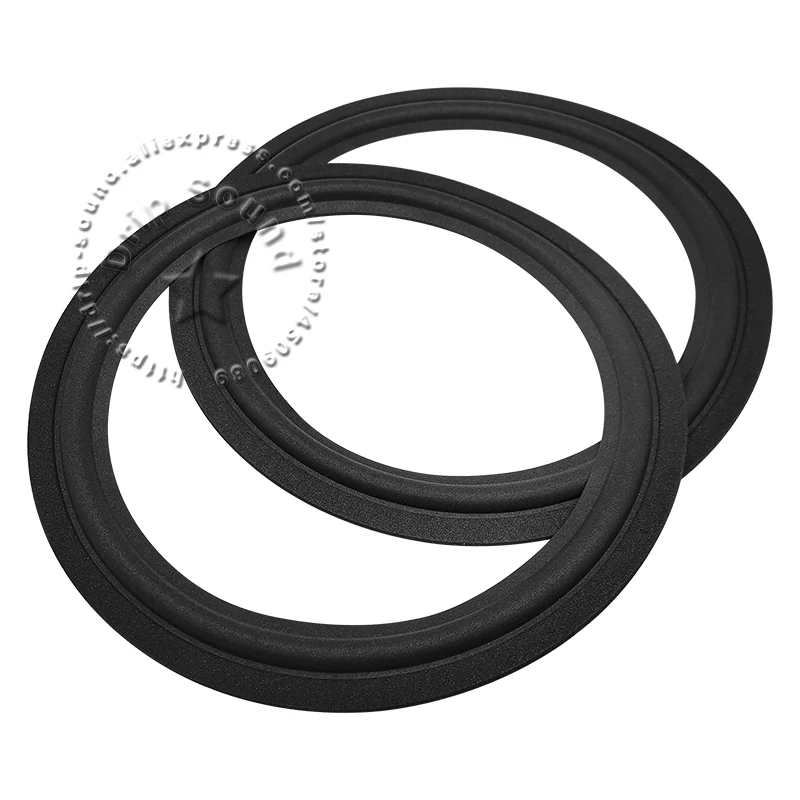 2 قطعة 10 "بوصة المتكلم رغوة مطوية حافة حلقة مكبر الصوت مكبر الصوت إصلاح الجانب المحيطي دائرة استبدال أجزاء 245 مللي متر/9.65" # أسود