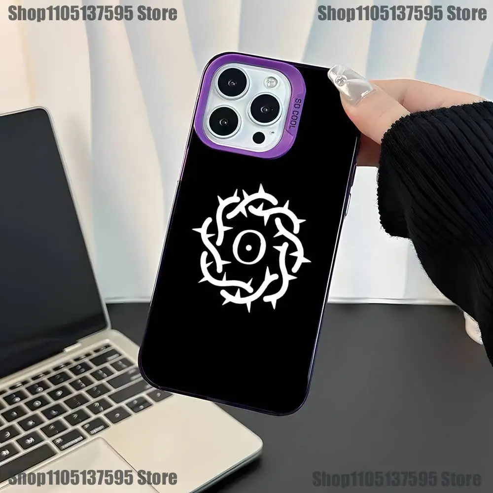 Rock Bad O-Omens Phone Case For iPhone 17,16,15,14,13,12,11,Mini,Pro,E,SE4,XS,MAX Purple Candy Matte Cover