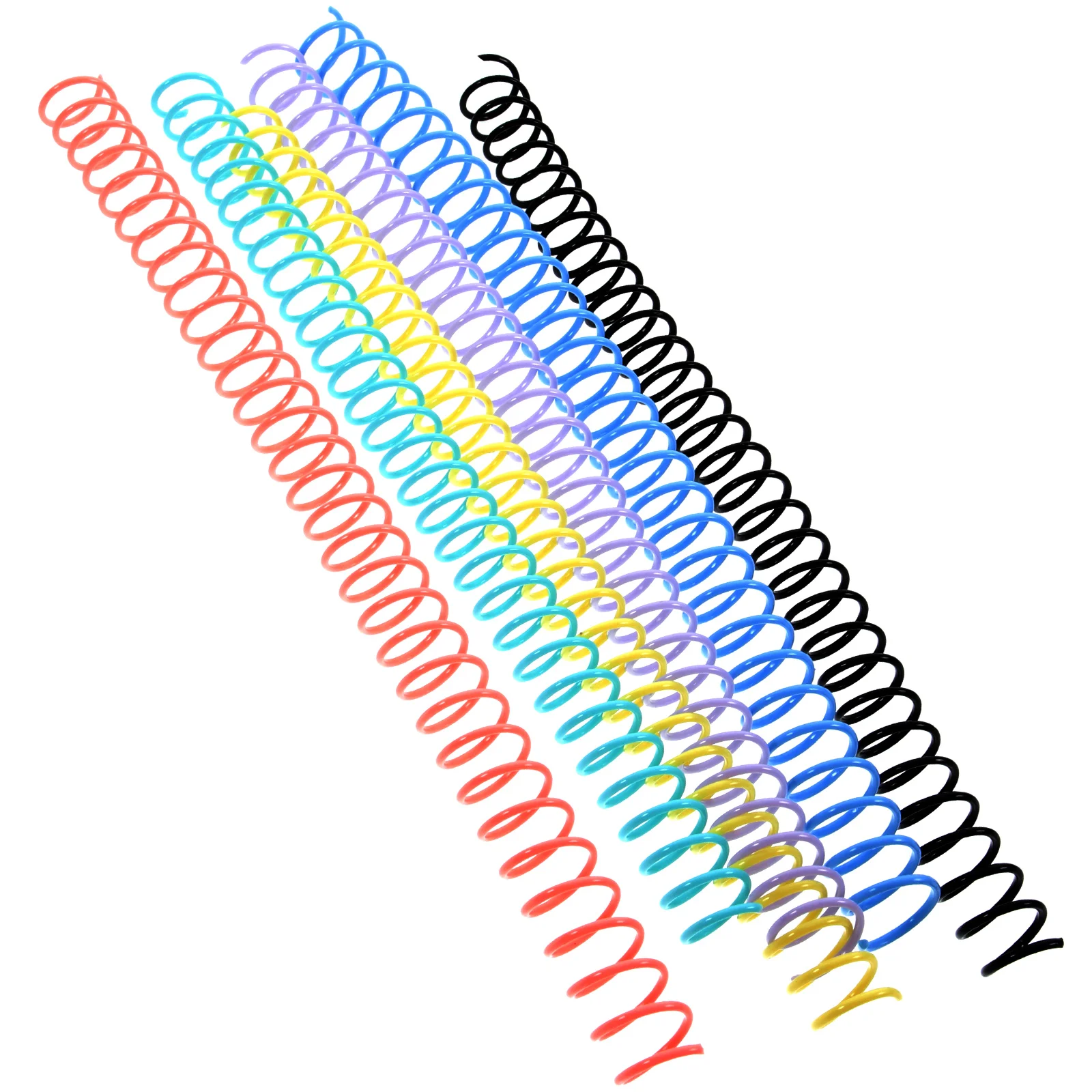 Пластиковые спиральные связывающие спирали, 6 шт., красочные связывающие спирали, связывающие спирали, связывающие расчески, спирали, связывающие наборы для книг, отчет