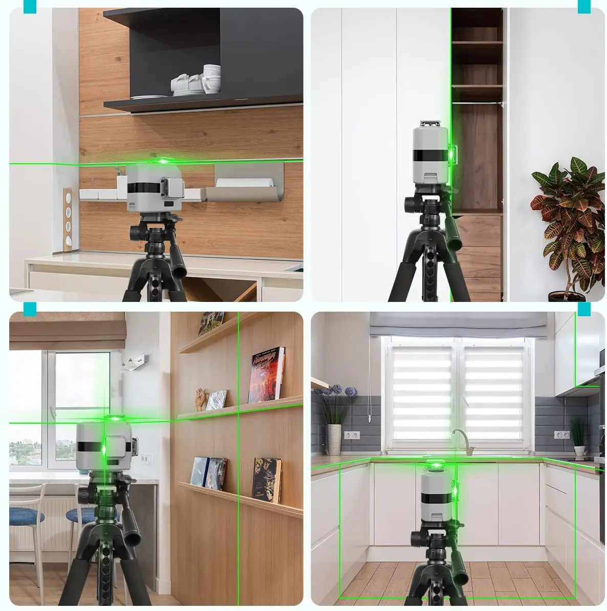 3D 12 Lines Green Beam Cross Line Laser Level DS03CG with BT Function Auto Leveling