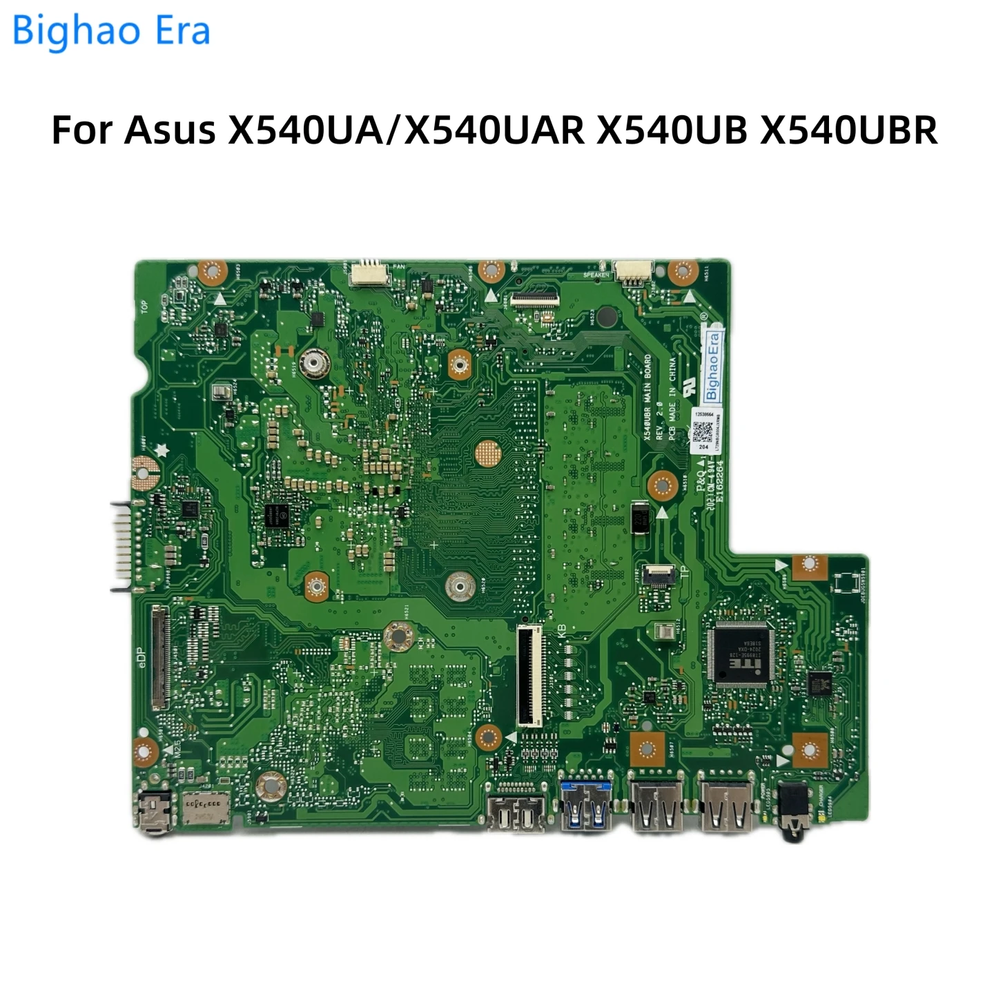 Imagem -02 - Placa-mãe do Portátil Rev.2.0 para Asus Placa Principal X540ubr X540ua X540ub X540uar X540ubr 4417u i3 i5 Cpu i7 Ddr4 4gb de Ram Uma