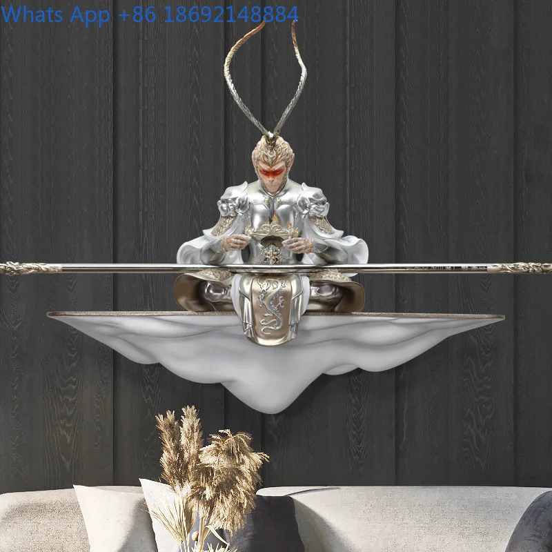 فن جداري مريح ثلاثي الأبعاد من Monkey King لتزيين غرفة المعيشة وغرفة النوم #5