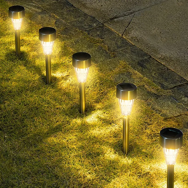 Hot Selling IP65 LED Solar Light Stainless Steel Outdoor Waterproof Light Garden Channel Multi Landscape Lawn Courtyard