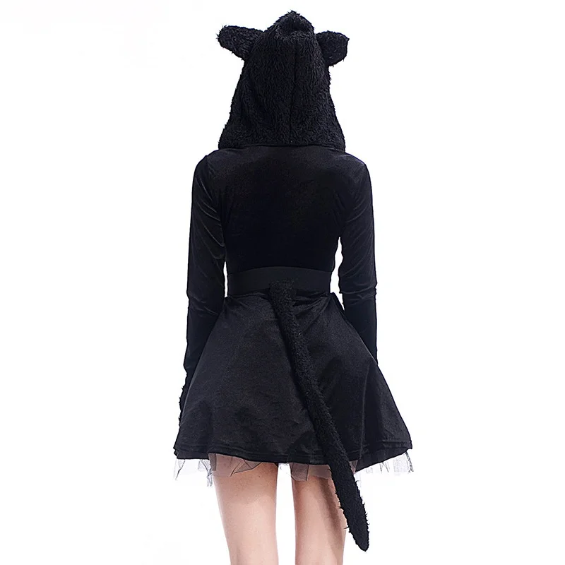 Sexy Bla  Costume Skirt loween Par Animal Playwear New 2025 Chinese Production Women's Traditional Ethnic Stage Wear