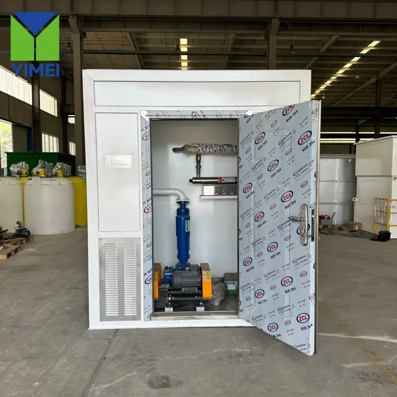 Advanced Automatic Modular MBR/MBBR Integrated Sewage Treatment Plant for Slaughterhouse Wastewater Treatment System Project view 6