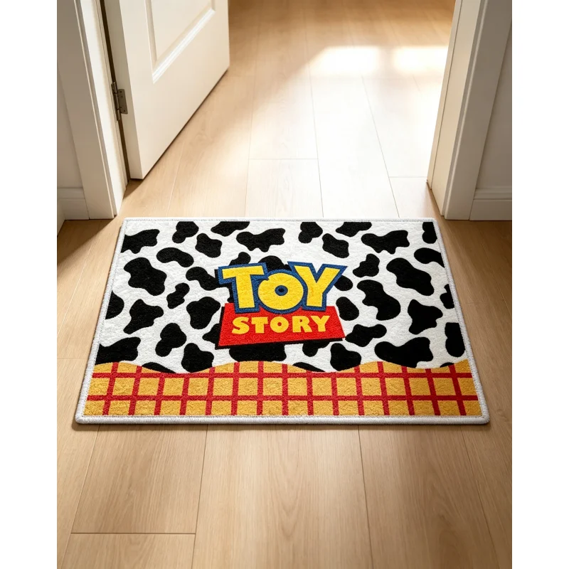 Cute Toy Story Character Print Chenille Doormat 50*80cm Fluffy Soft Anti Slip Water Absorbent Bathroom Rug For Children Room view 6