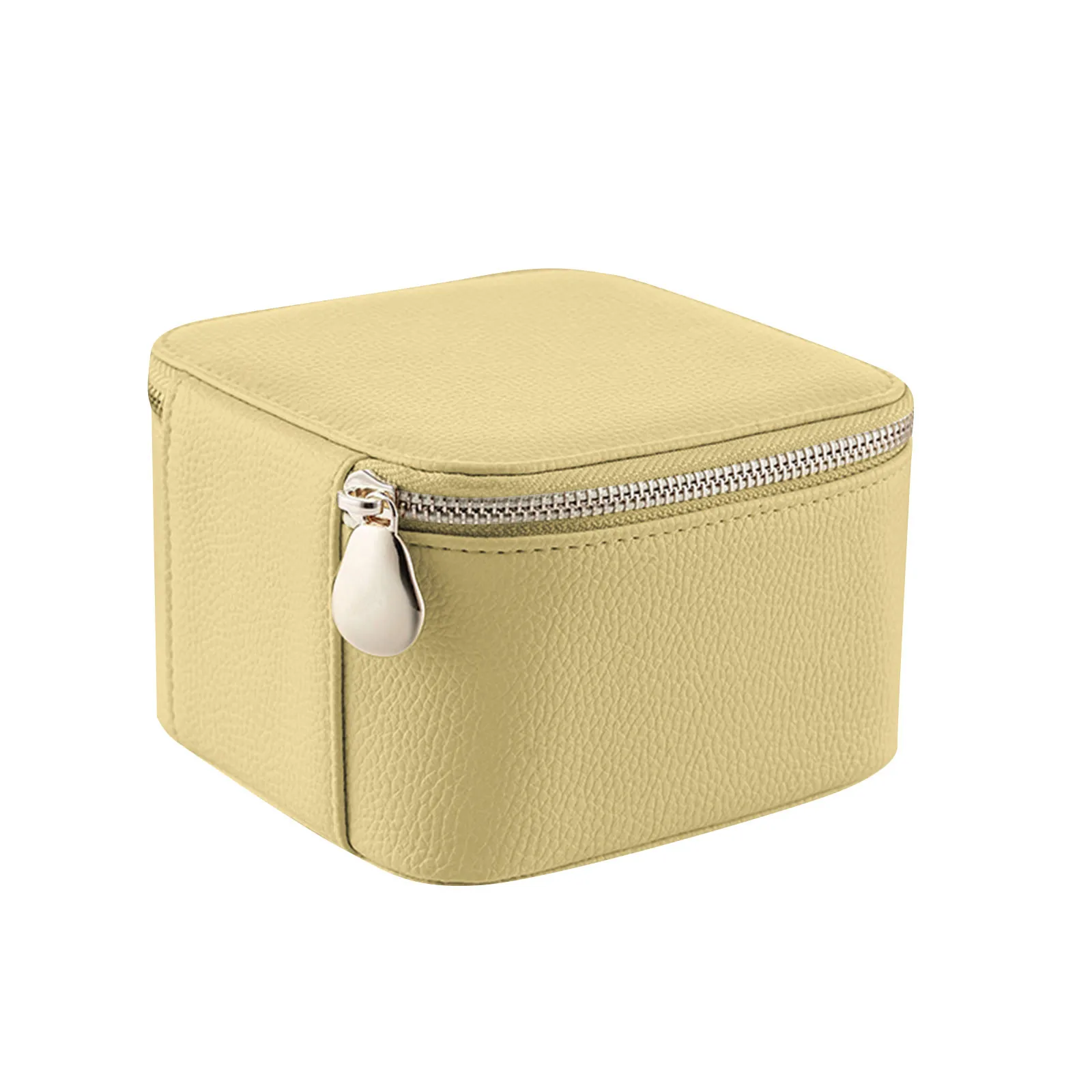 Leather Jewelry Boxes For Travel Small Jewelry Case With 6 Zipper Bags, Travel Jewelry Box Organizer For Jewelry 1Pcs