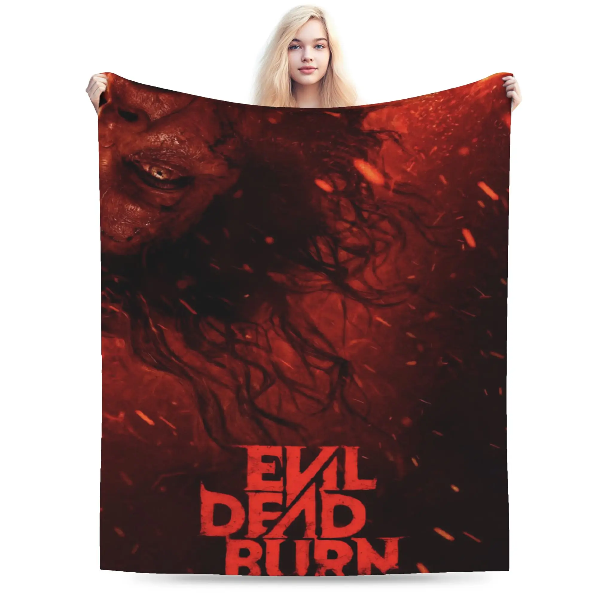 Evil Dead Burn Blanket Multiple Sizes Cozy and Lightweight  Throw Blankets for Sofa Couch and Bed