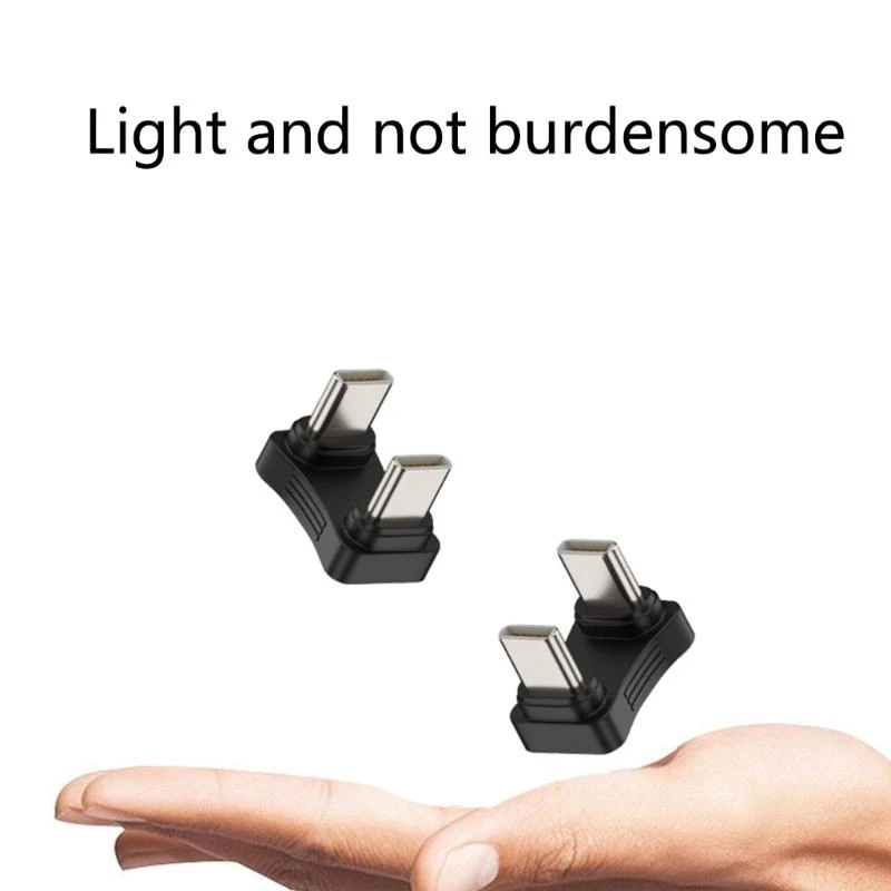 090F Тип-C Мужское до мужчин U-образное адаптер 65W Данные передачи зарядки 2.0 Данные