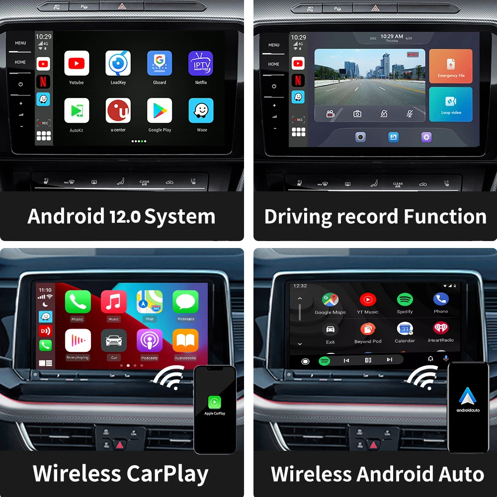 Carlinkit Android 12.0 4+64GB Smart Box Carplay Portatil Android Box Car Smart Box Carplay Ai Android Auto Wireless