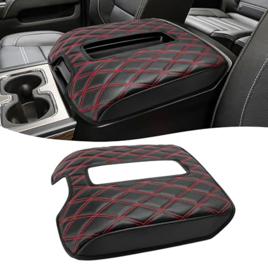 

Center Console Armrest Cover for Chevy Silverado and GMC Sierra 1500 2500 3500 2014-2018, Tahoe Suburban Yukon 2015-2020, Conso