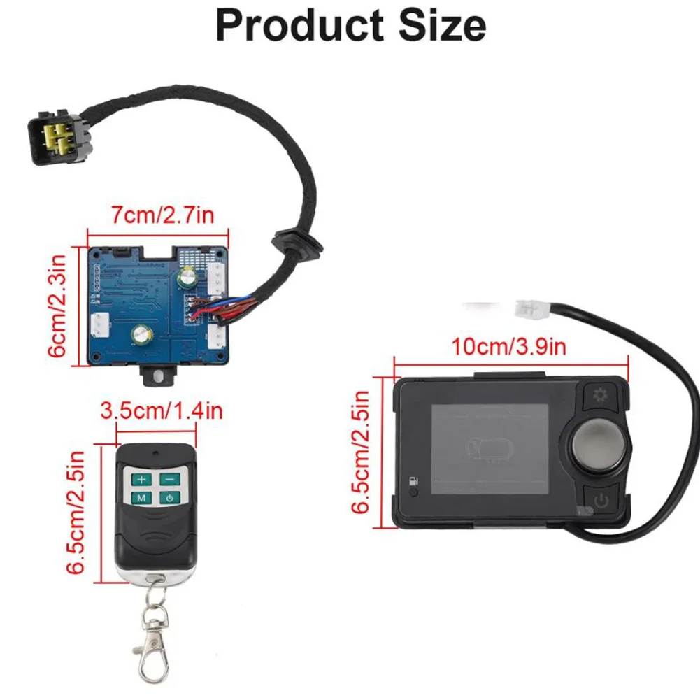 

Дизельный воздушный обогреватель 12 В, 24 В, 5 кВт для автомобилей с ЖК-контроллером и беспроводным дистанционным стояночным обогревателем с подключением