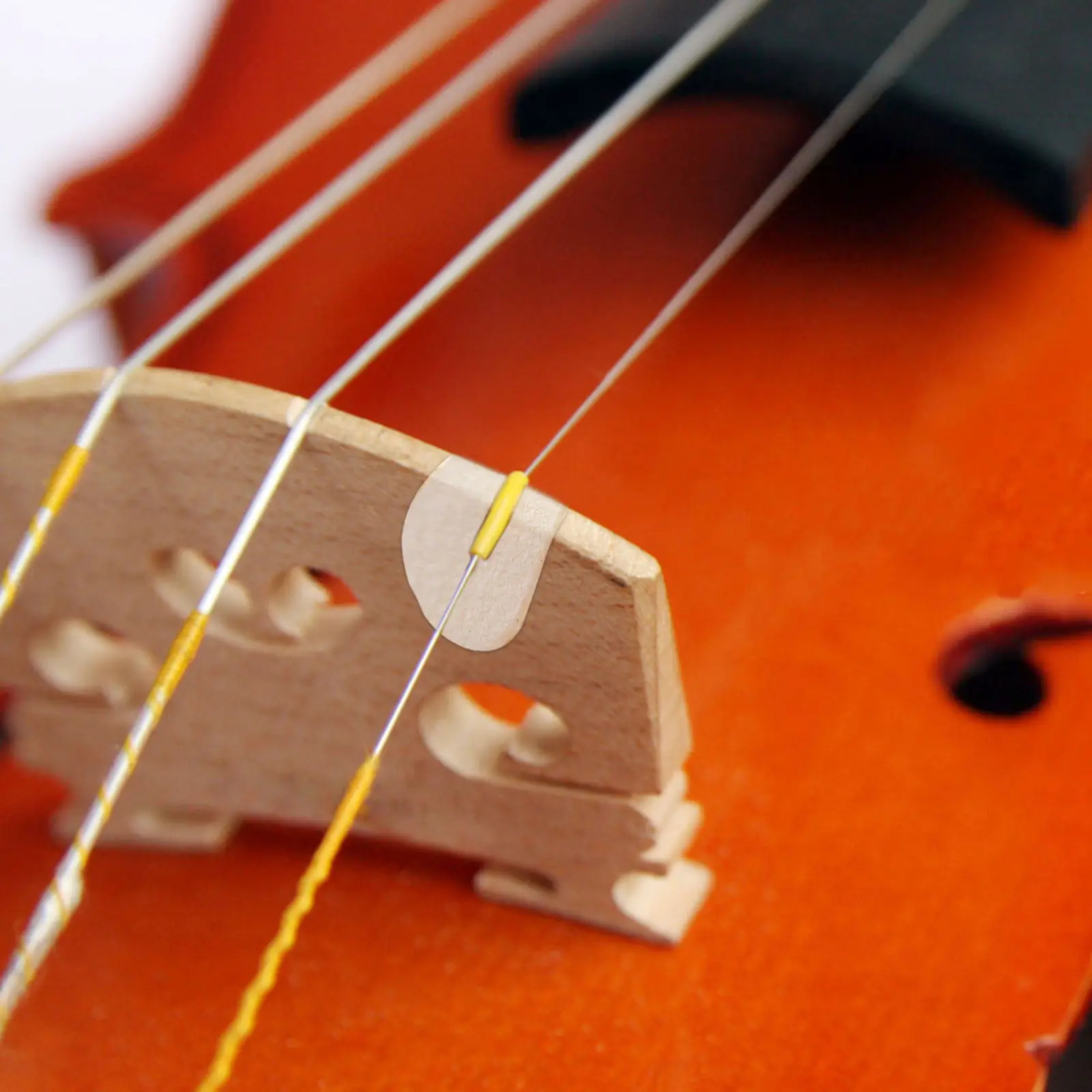 8pcs  Violin Cello E String Pads Anti-vibration Pad Violin Bridge Parchment Protector Pads Sheepskin E String Bridge Cover