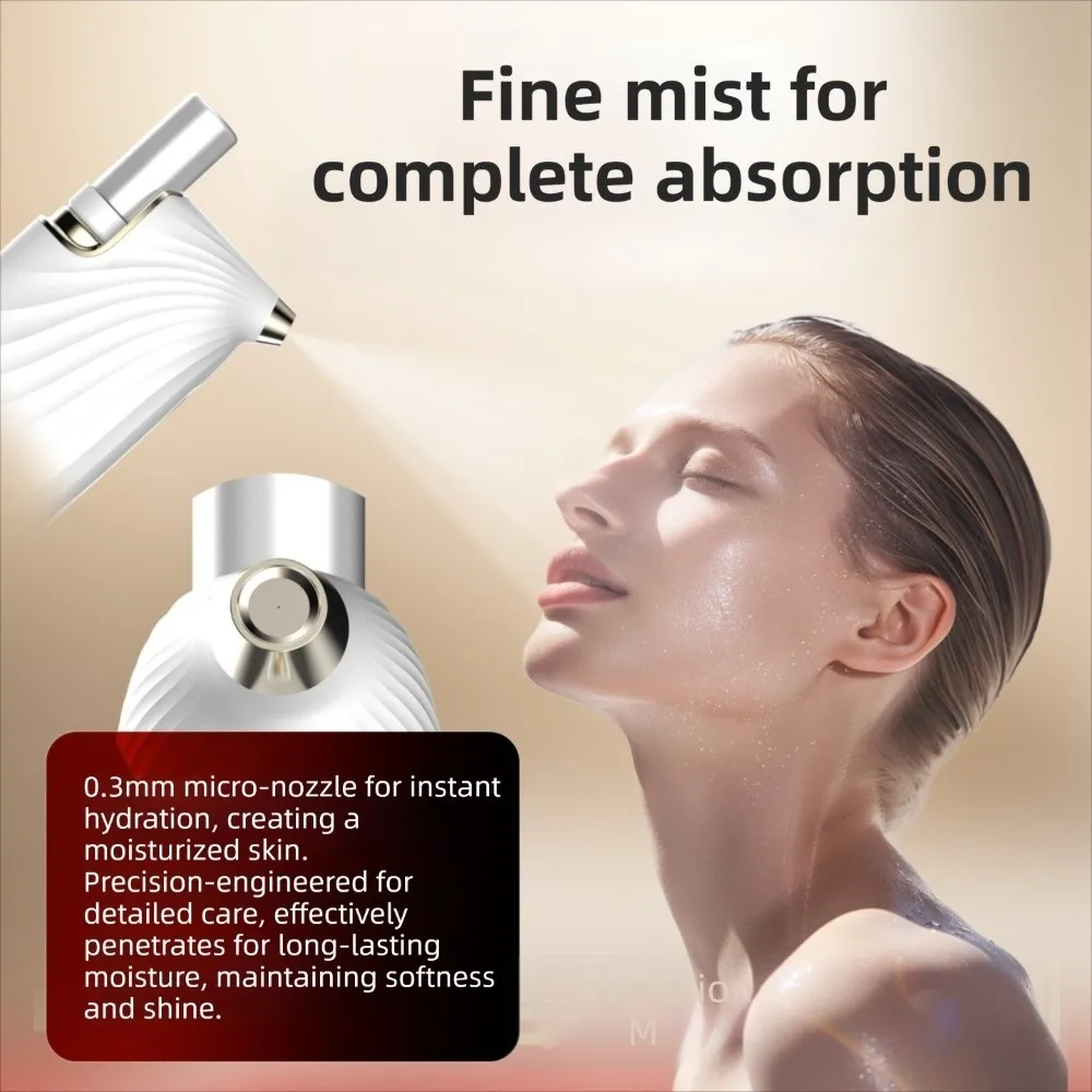 Portable Facial Moisturizing Humidifier Replenishes Skin Moisture USB Charging Facial Mist Sprayer Facial Hydration Nano