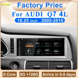 2024 New Car Multimedia Wireless Android AUTO CarPlay 10.25inch Screen For AUDI Q7 2005-2015 Years Car Video Players GPS NAVI