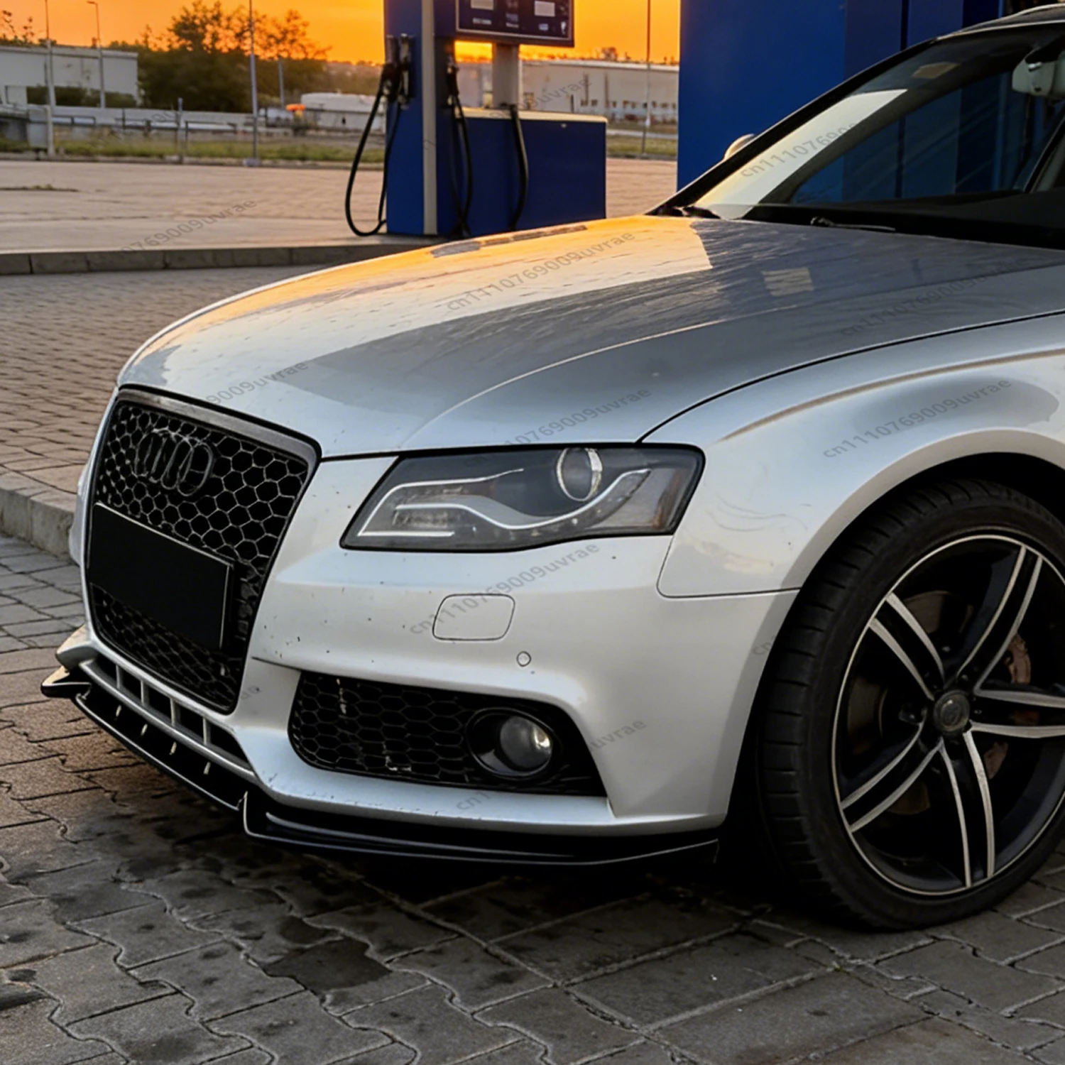 Maxton Style ABS Front Bumper Lip Spoiler Splitter Diffuser For Audi S4 A4 B8 TFSI TDI S-line 2008-2012 Pre-Facelift Tuning