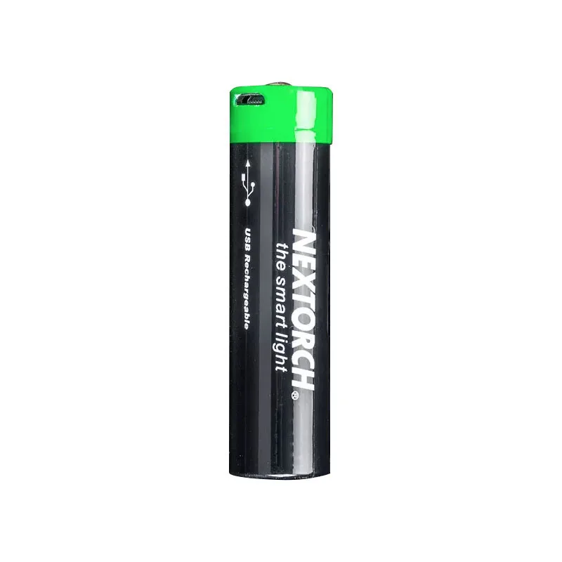 Nextorch 18650 Battery for Flashlights, Multiple circuit protection, Available in 2600mAh/3400mAh, Charging Port, Rechargeable