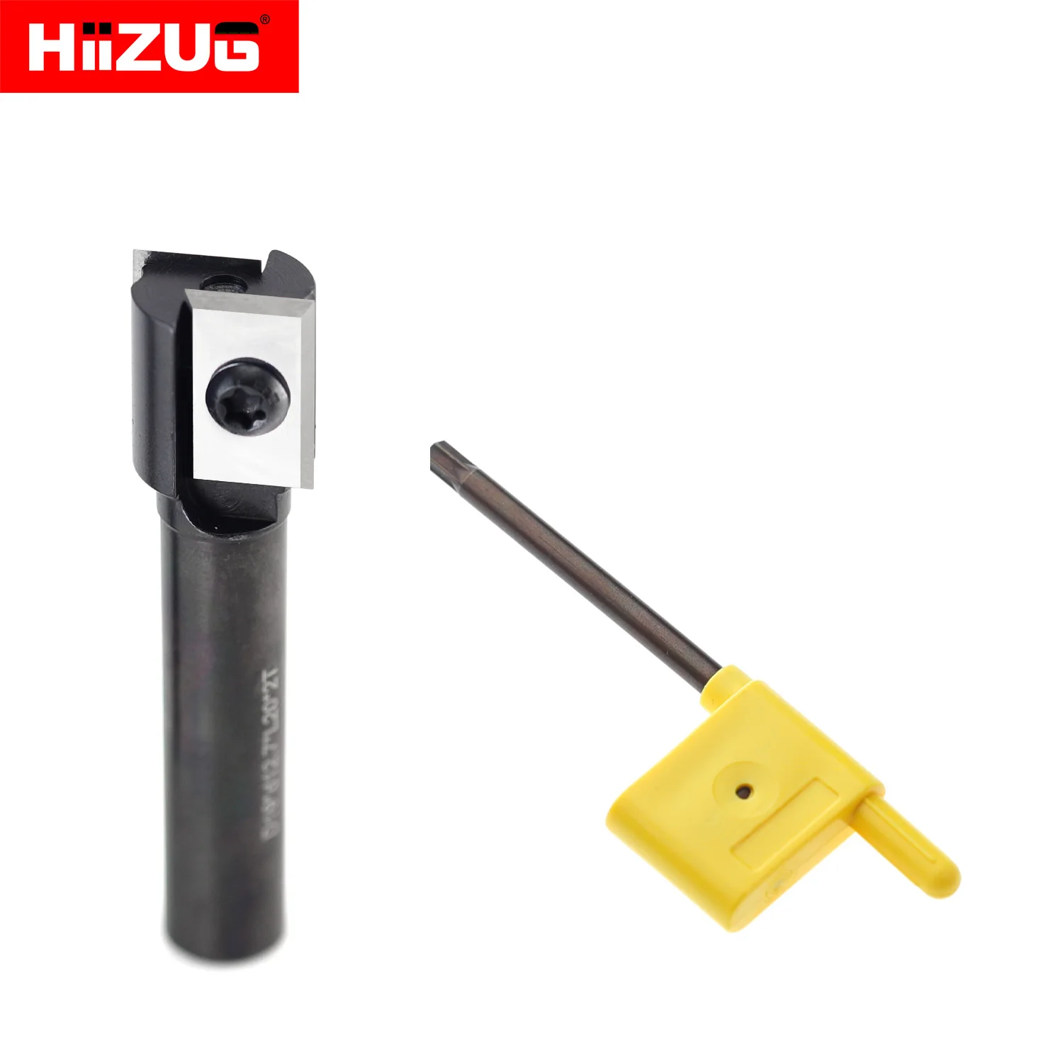 Imagem -02 - Haste Flush Guarnição Router Bit Bit Plaina Madeira Corte Bit Fresa Ferramentas Cnc Corte Dia 19 mm Inserções de Carboneto 127 mm