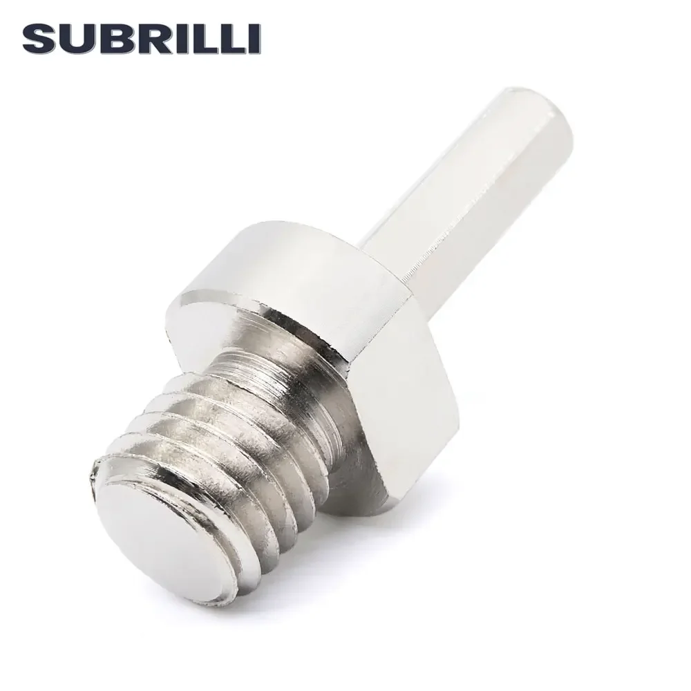 

SUBRILLI Adapter For 5/8-11 M14 Male Thread To 3/8" Hexagon Shank Diamond Core Bit Angle Grinder Connector Converter Drill Bit