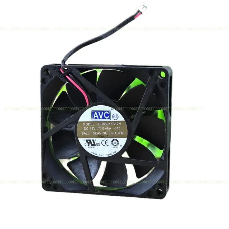 

A+A+ For AVC 8015 0.48A 8CM/Cm Double Ball 2 Line Large Air Volume Chassis Fan DS08015B12M Test Working