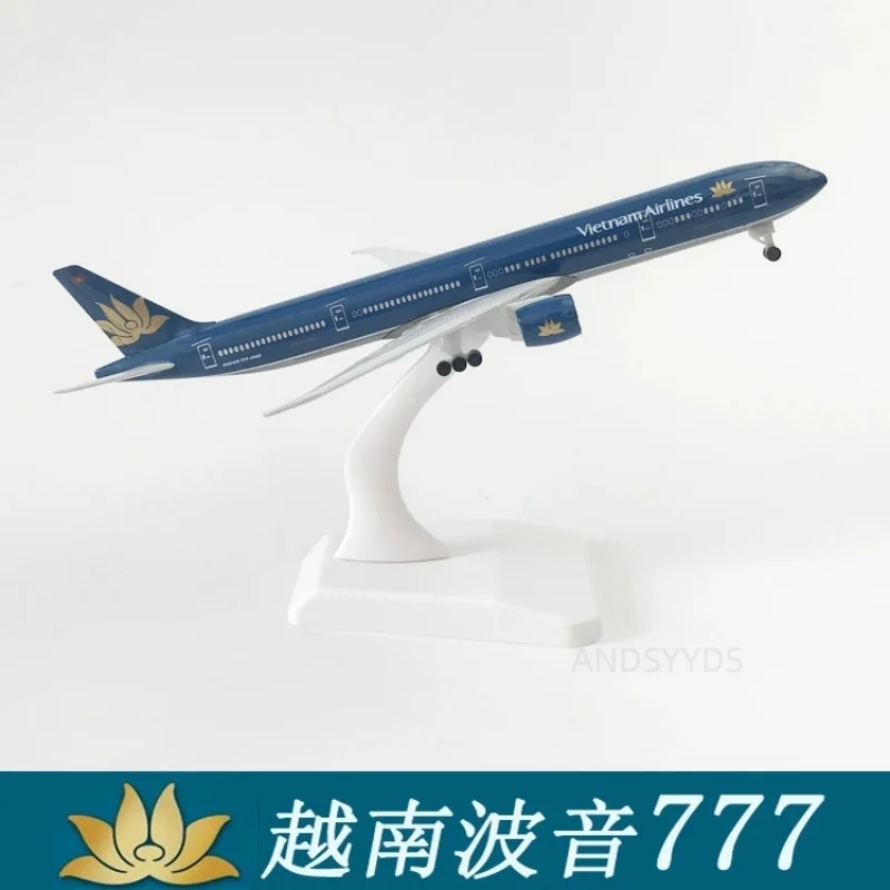 

1/300 Scale Plane Vietnam Airways B777 Metal Miniature Airplane Model With Wheels & Base toys boys kids gift