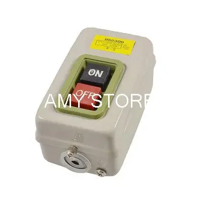 Screw Terminals On/Off Self Lock Power Push Button Switch 3 Phase 500V 7.5KW