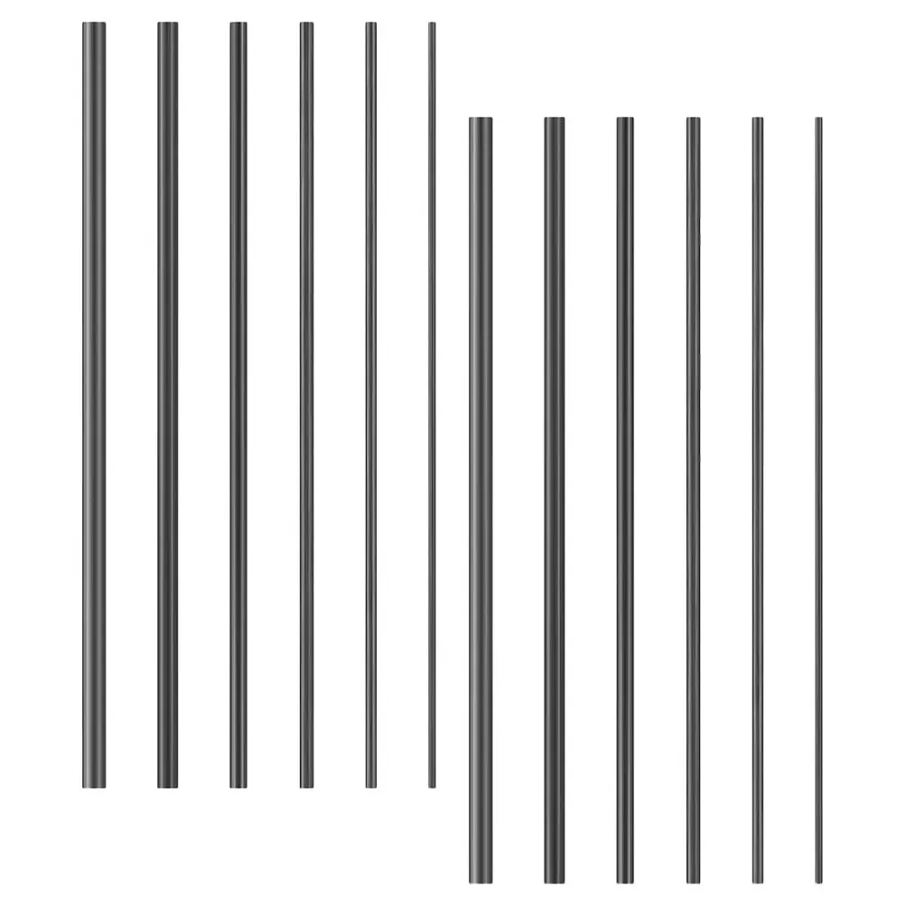 

12pcs Repair Carbon Fiber Rods For Tents Kit Durable 10cm Solid Rods Fly Stick for Fly Fishing Fishing Supplies Supplies