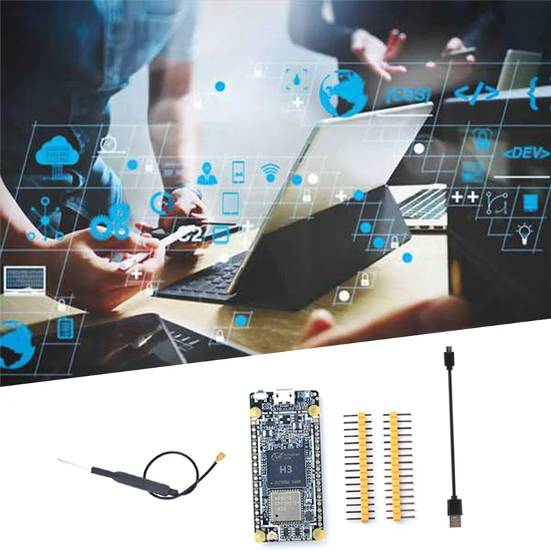Per scheda di sviluppo NanoPi DUO2 + cavo Micro-USB + Antenna 512M DDR3 Allwinner H3 WiFi modulo IoT Core Bluetooth