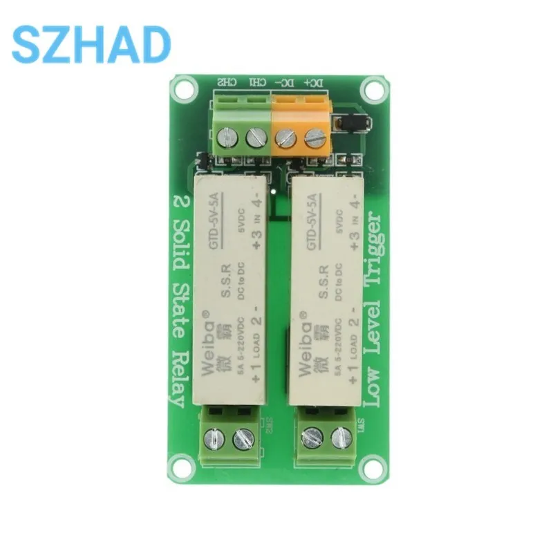 1 2 4 8 Channel Low-level trigger solid state relay module DC control DC single phase relay solid state 5A for arduino raspberry