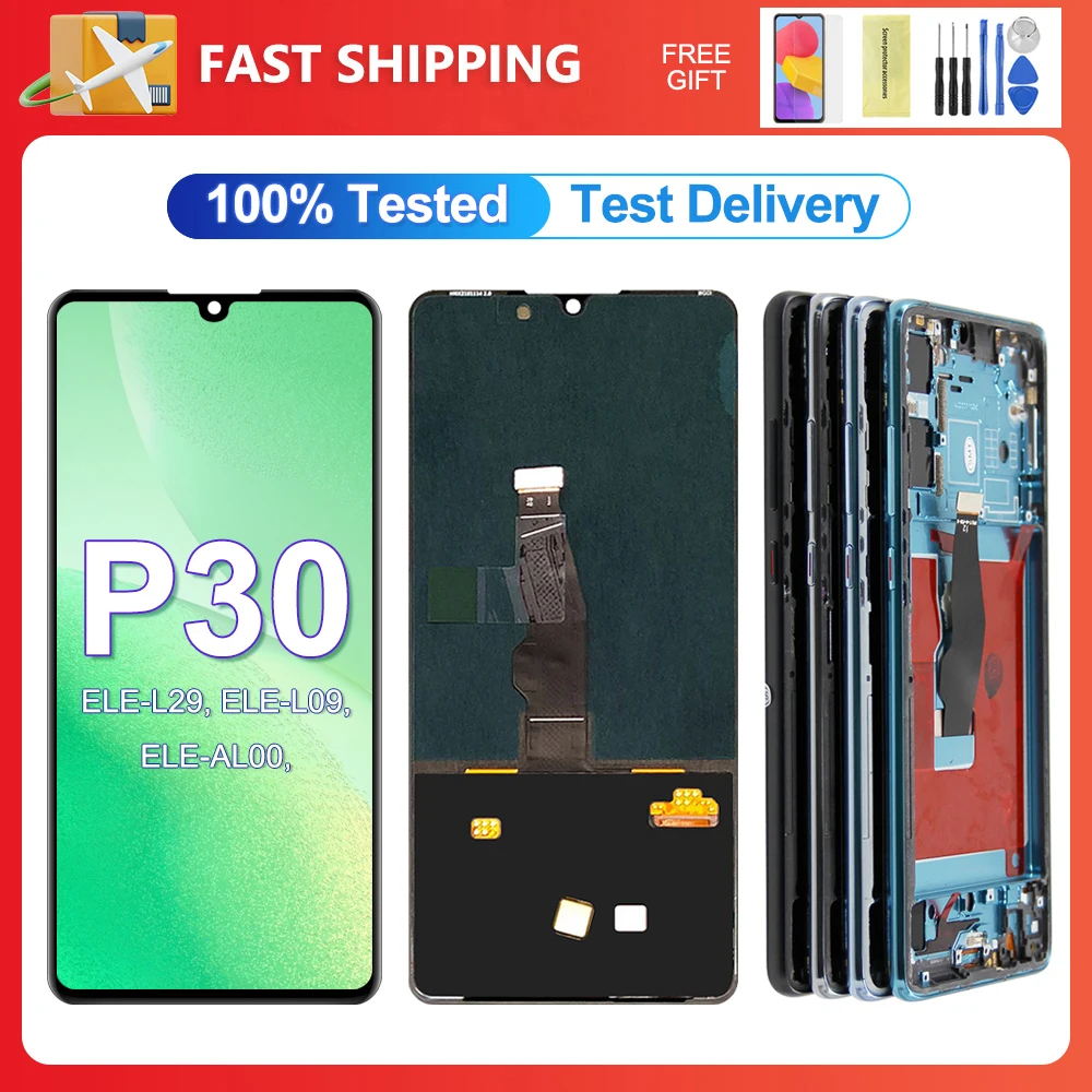 For HUAWEI P30 6.1''For ELE-L29 ELE-L09 AL00 TL00 ELE-L04 LCD Display Touch Screen Digitizer Assembly Replacement