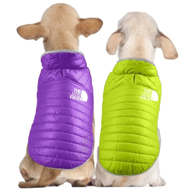 Double Sided Dog Coat Winter Warm Pet Dog Clothes For Small Medium Dogs Vest Chihuahua Clothing Soft Puppy Costumes Ropa Perro