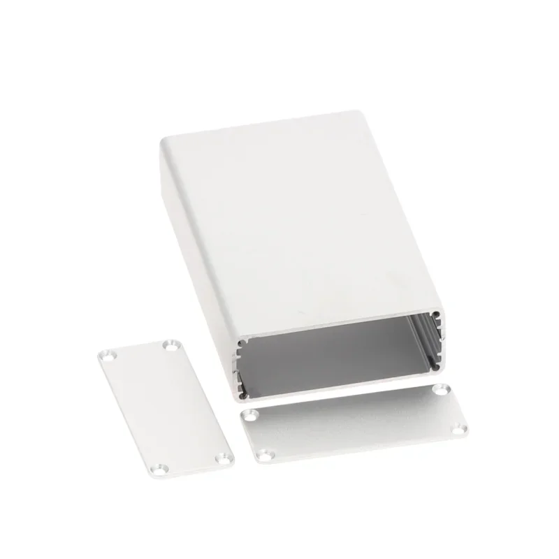 Aluminium PCB Instrumentenkasten Gehäuse Elektronische Projektgehäuse Panels Schrauben DIY Integrierte Rillen Silber Schwarz Blau 80x50x20mm 13 Aluminium PCB Instrumentenkasten Gehäuse Elektronische Projektgehäuse Panels Schrauben DIY Integrierte Rillen Silber Schwarz Blau 80x50x20mm 13