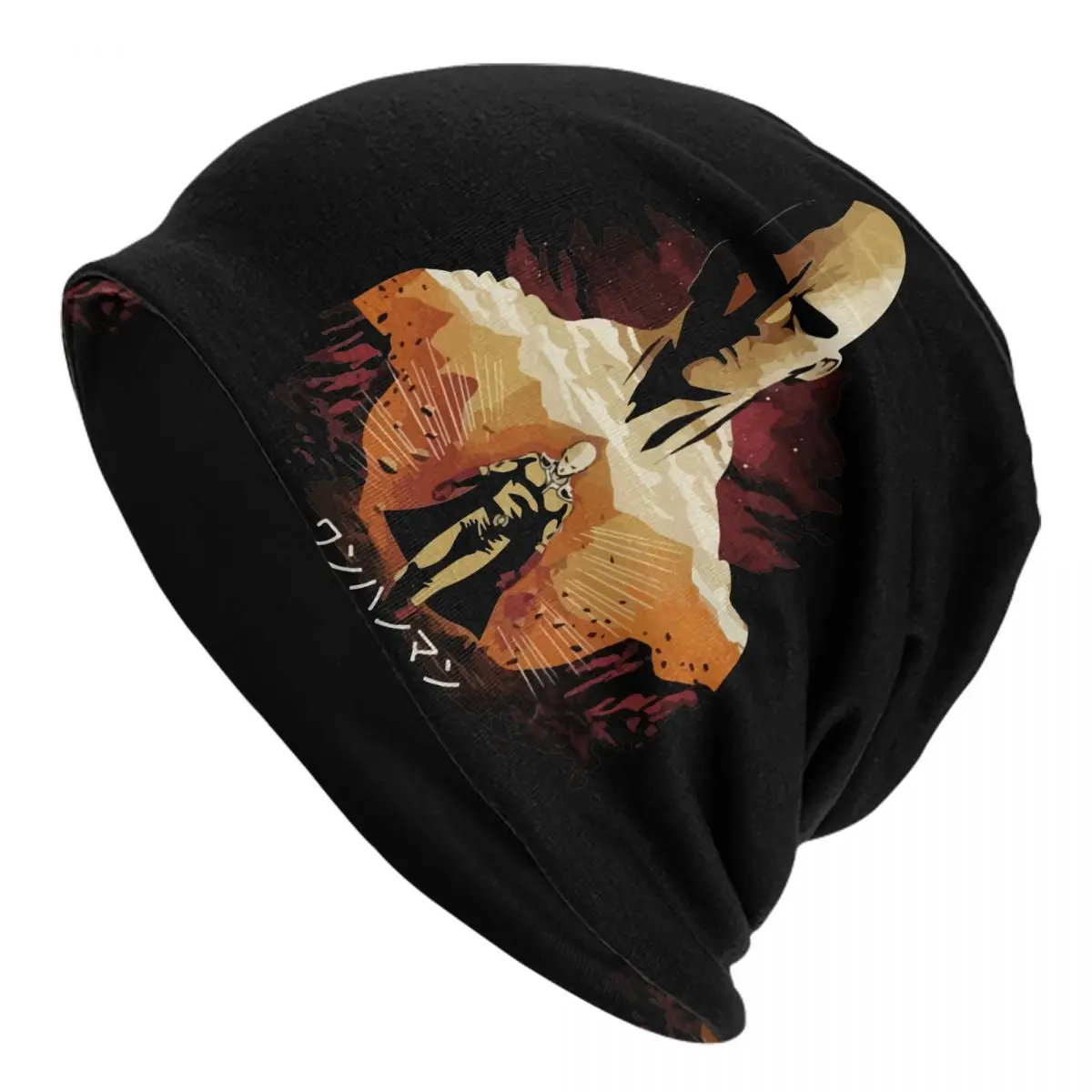One Punch Man Skullies Beanies Hat Cool Unisex Ski Caps Warm Multifunction Bonnet