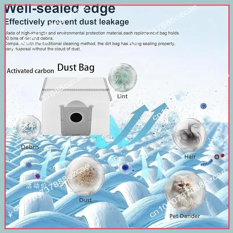 أكياس غبار A26P لـ Ecovacs Deebot X8 Pro Omni / T50 Pro / T50 Max لأكياس المكنسة الكهربائية Yeedi S14 Plus