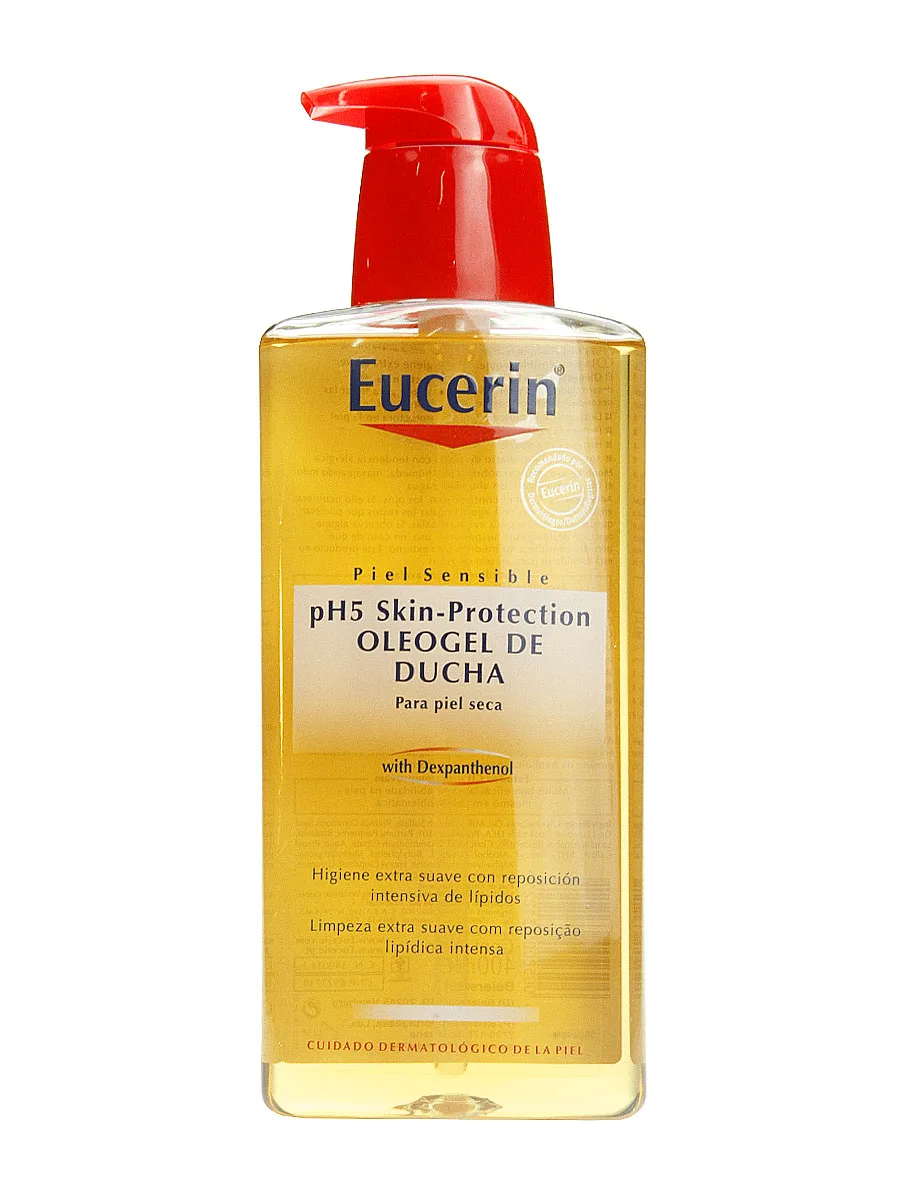 Eucerin oleogel shower sensitive skin ph-5 400 ml-preserves the natural defenses of the skin