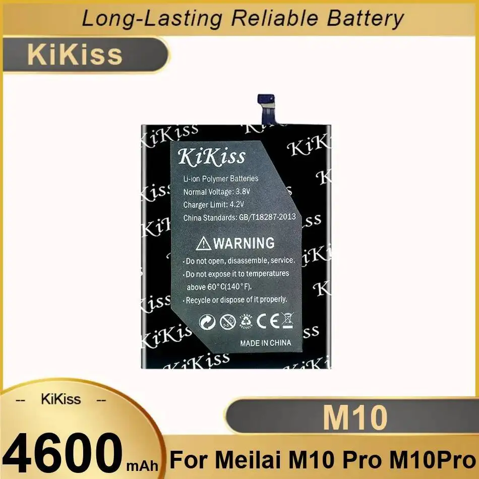 

Безопасный аккумулятор для мобильного телефона 4600 мАч, долговечный для Meilai M10 Pro M10pro