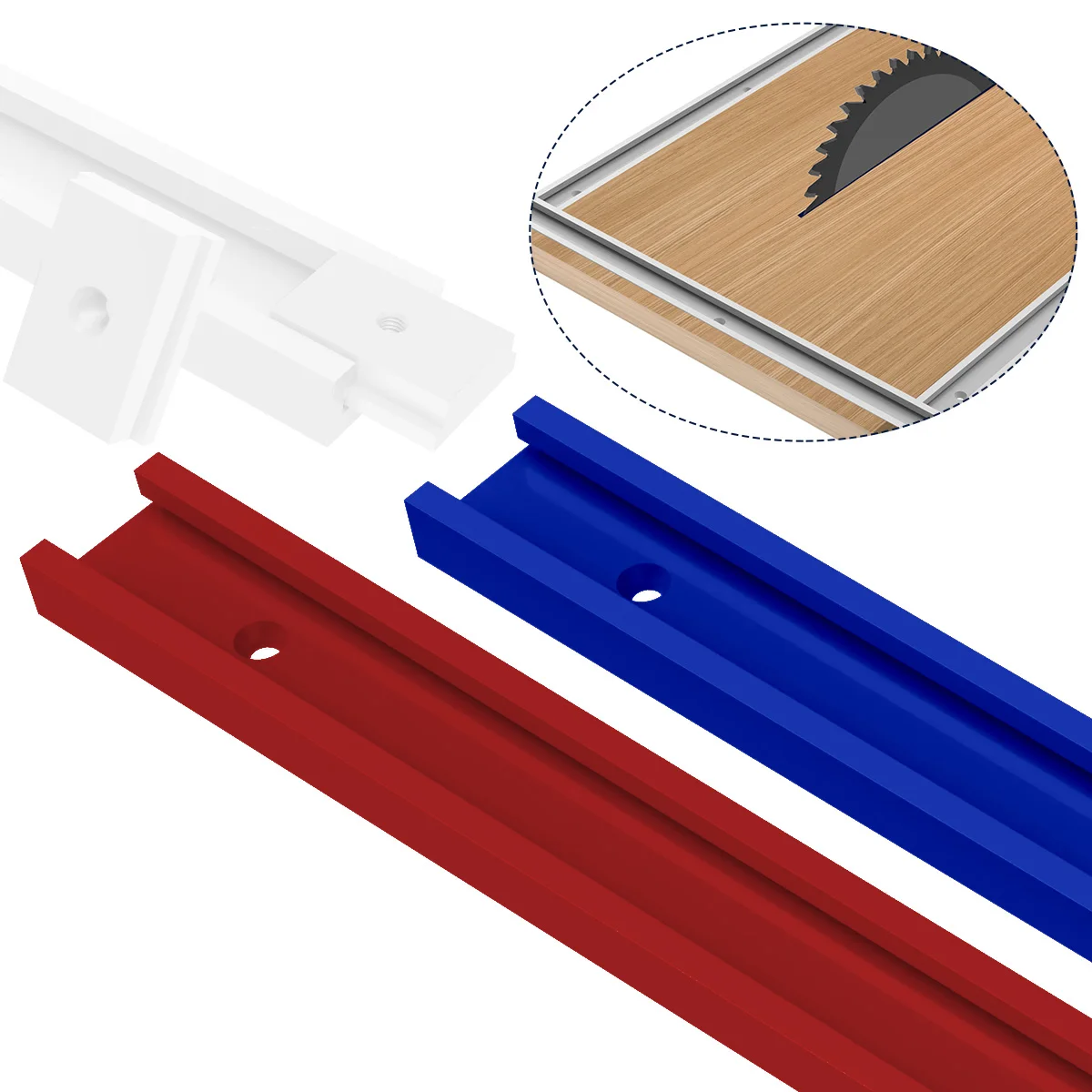 Carpintaria Miter Gauge Guide, T Slot Wood Tool, Router Table Tools, 30 Type T Tracks, Chute Track, 30-50cm