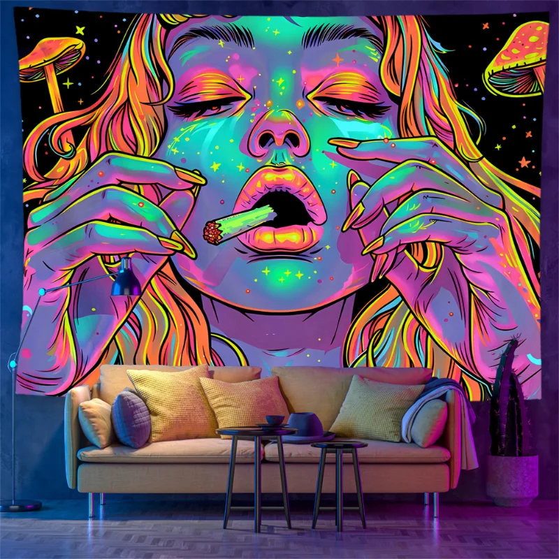 VIKAMA Tapiz de pared psicodél - Wall Scroll Tapestry reseña y precio