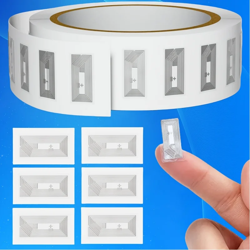 Etiquetas NFC NTAG213, Etiquetas Adhesivas Reescribibles al por Mayor, Diseño Transparente para Estantes Inteligentes, Seguimiento de Inventario e Identificación de Productos